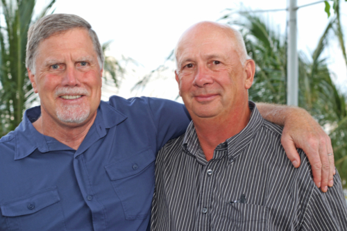With Bill Cretens at Bill's retirement celebration, 2019