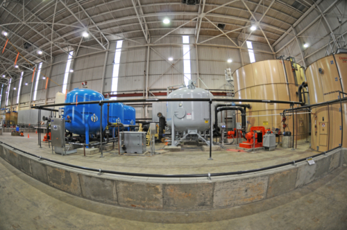 Interior portion of the wastewater treatment system, 11-01-2012