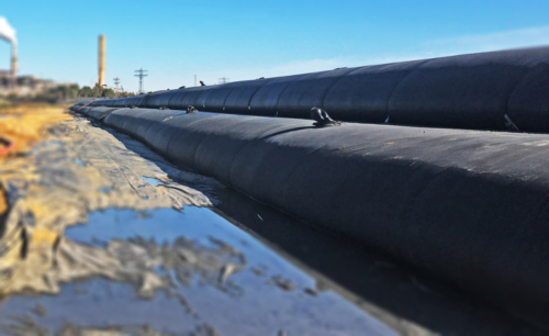 Geotextile tube wall